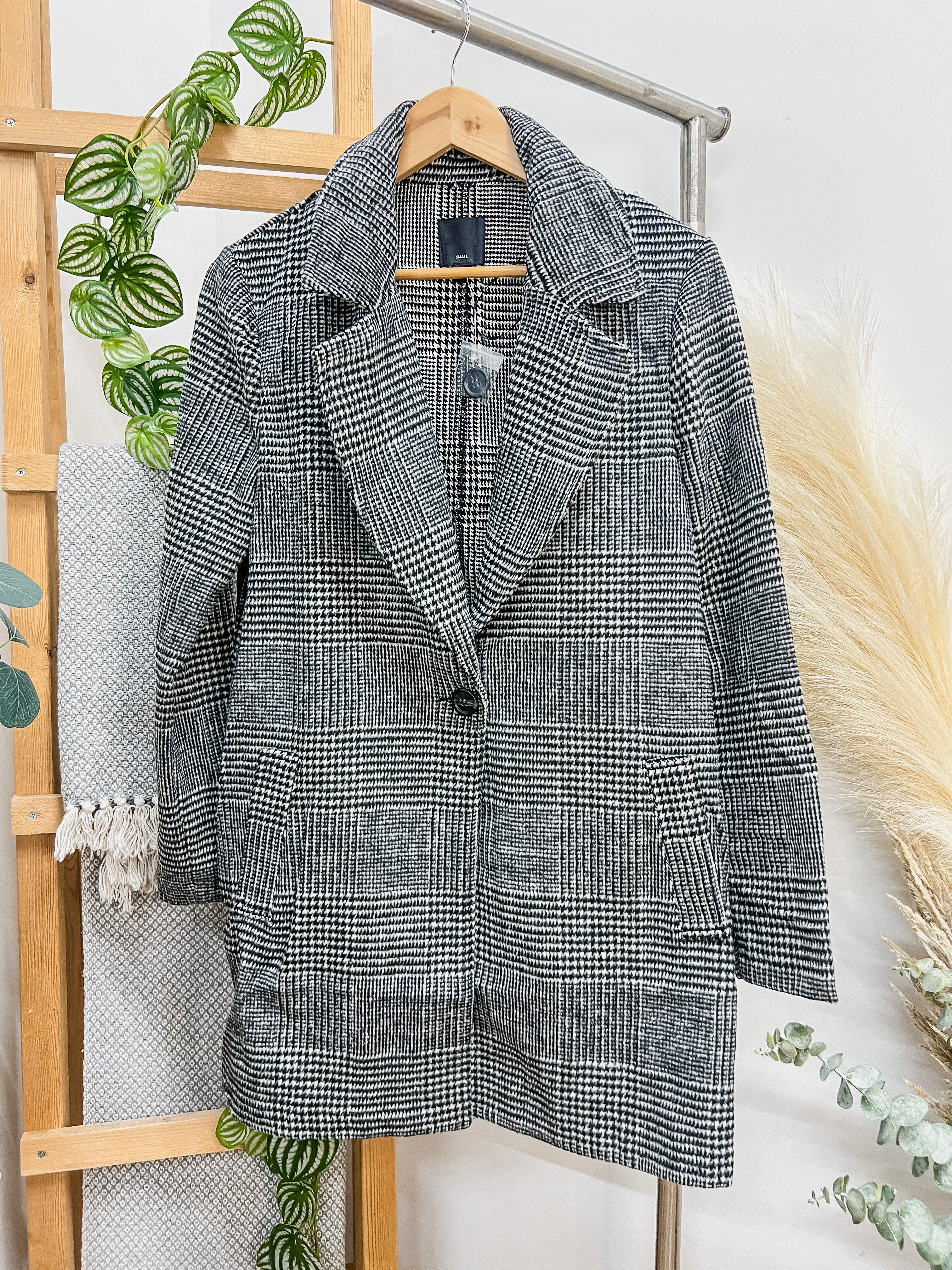 RESTOCK! Anna Wool Blend Houndstooth Coat