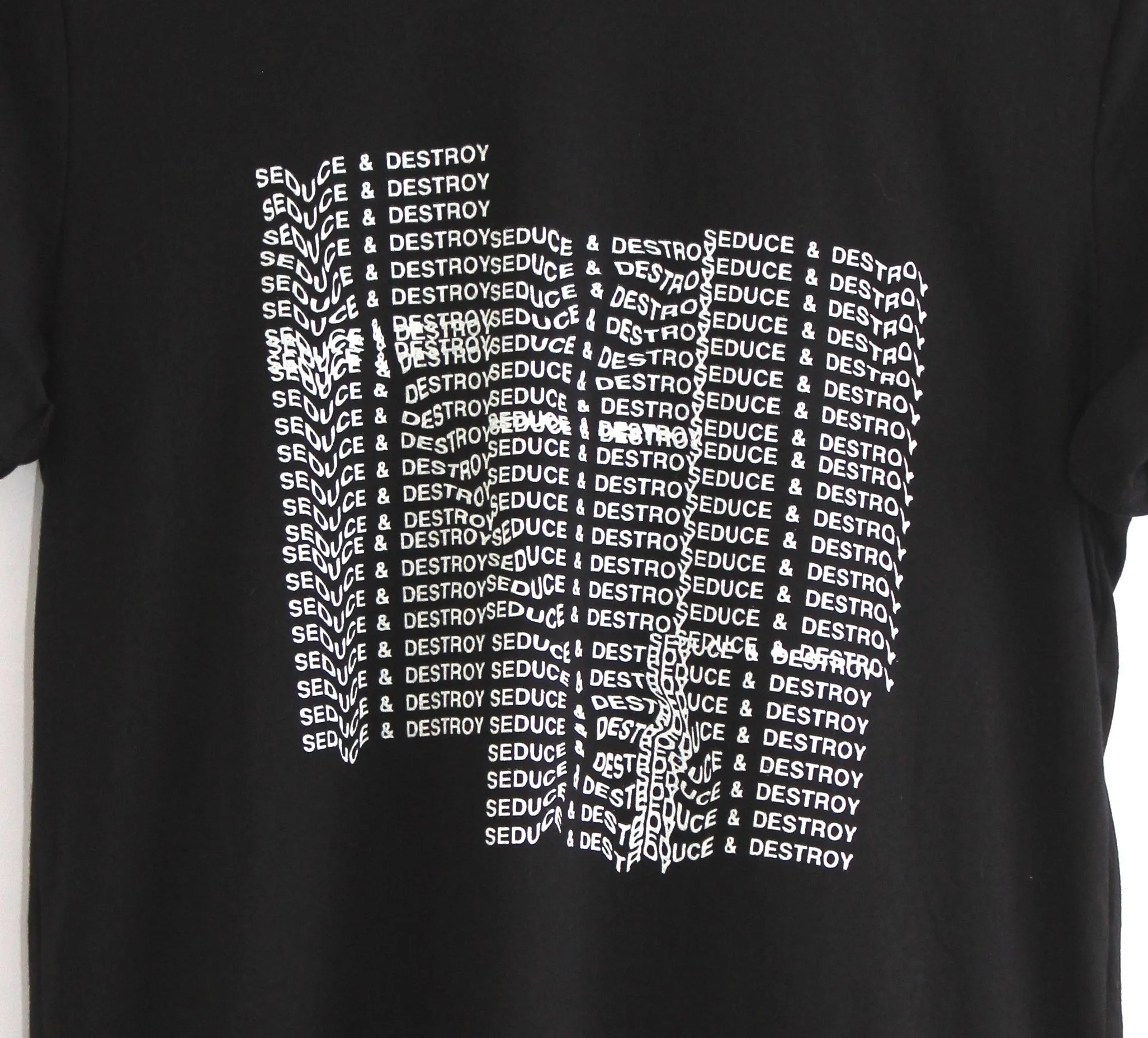Seduce and Destroy Black Graphic Unisex Tee