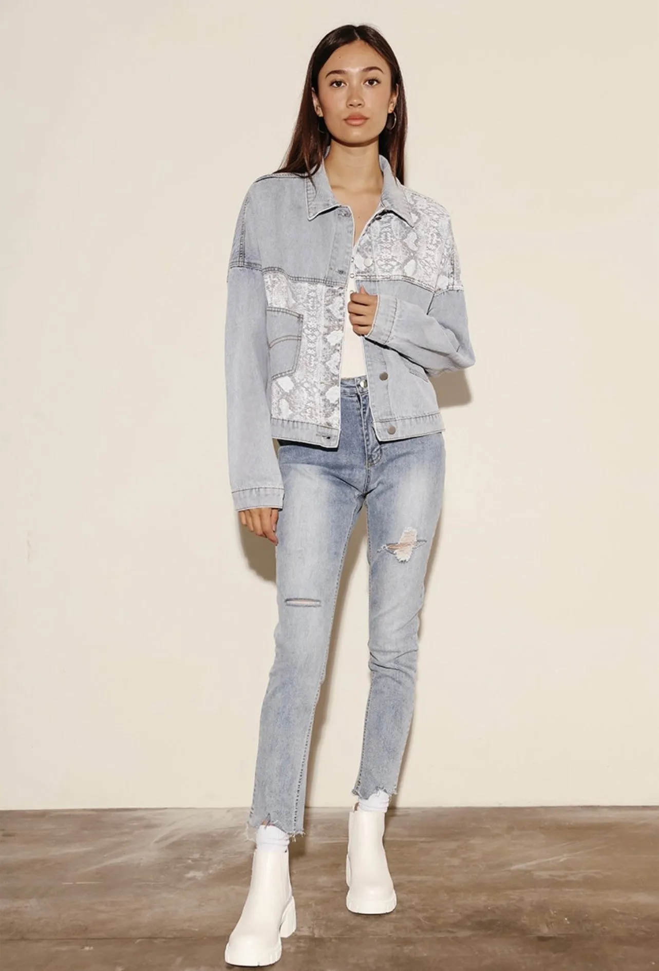 Snake Denim Jacket