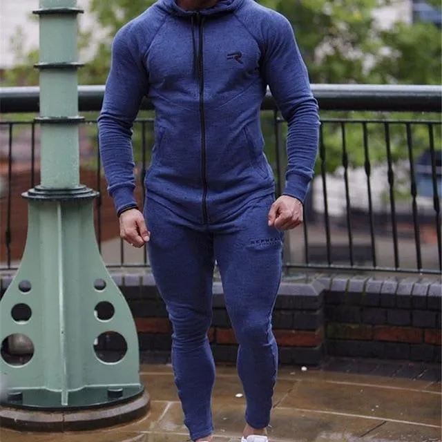 Sports Clothing Men Set Running Gym Sweatshirt Male Sportswear Tracksuit Fitness Body buildin Mens Hoodies Pants Sport Suit Men