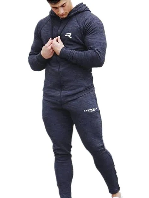 Sports Clothing Men Set Running Gym Sweatshirt Male Sportswear Tracksuit Fitness Body buildin Mens Hoodies Pants Sport Suit Men