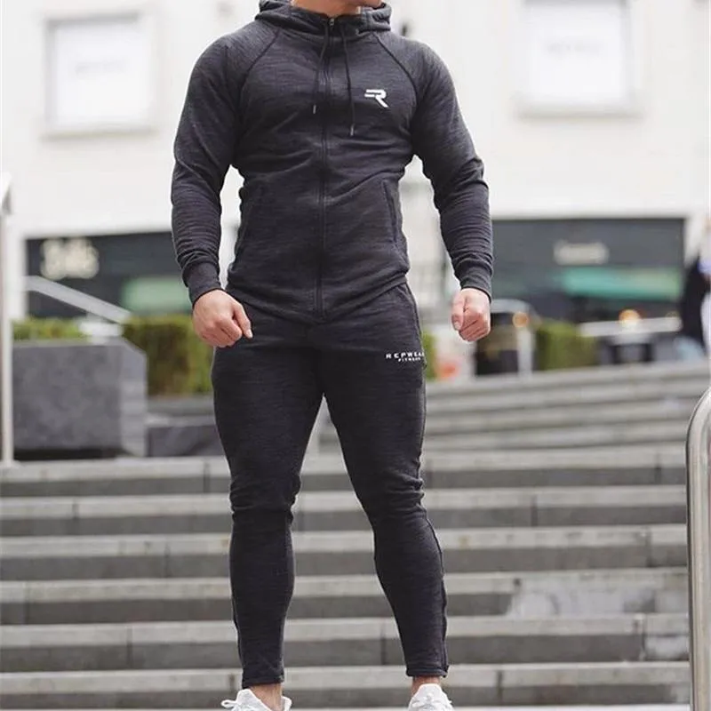 Sports Clothing Men Set Running Gym Sweatshirt Male Sportswear Tracksuit Fitness Body buildin Mens Hoodies Pants Sport Suit Men