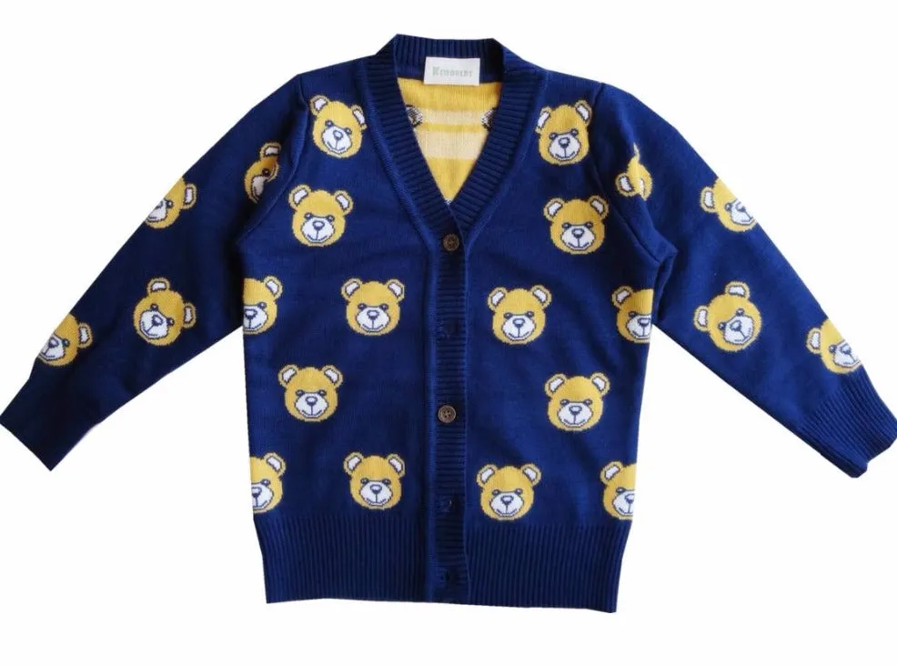 Teddy bear Blue Cardigan