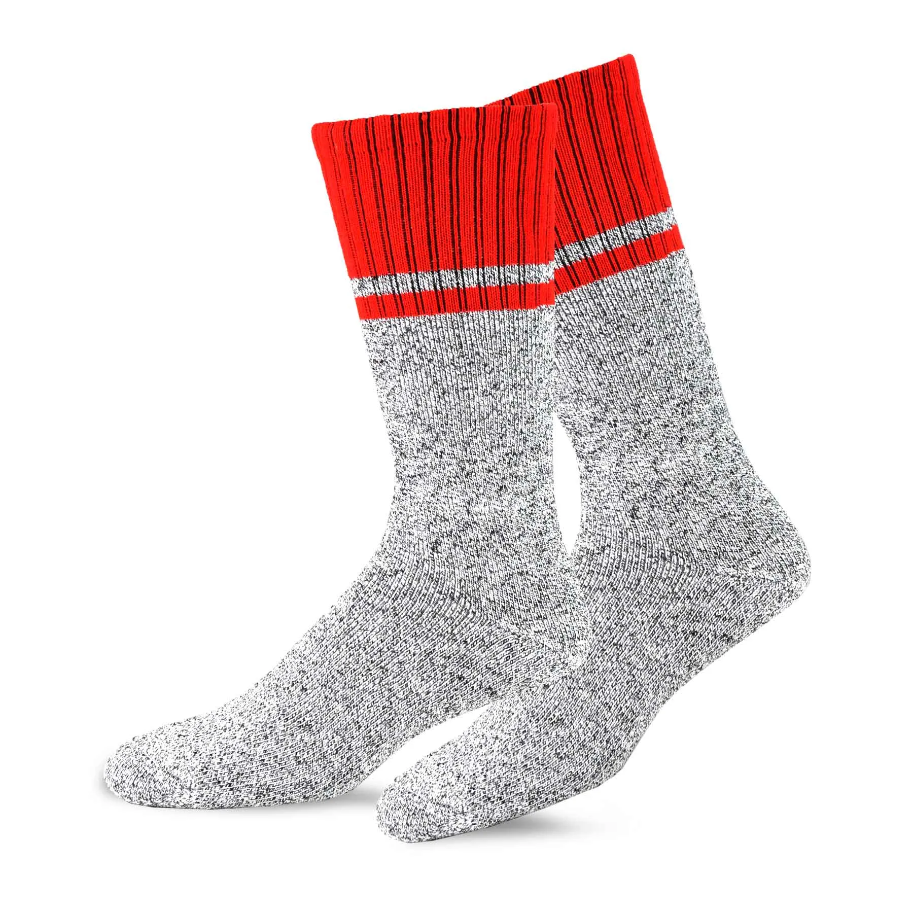 TeeHee Socks Men's Thermal Cotton Crew Colorblock 4-Pack (50763)