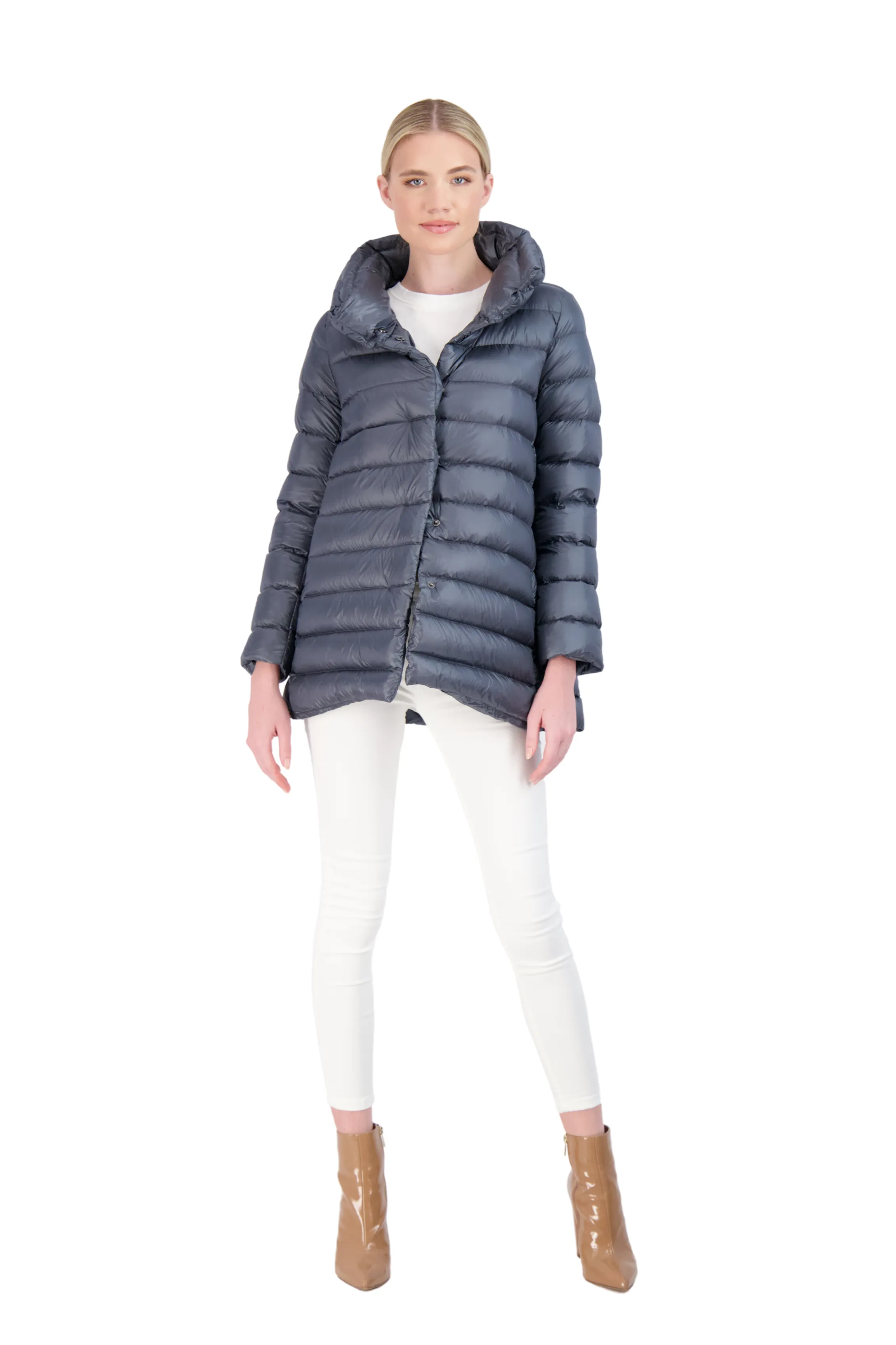 The Chelsea A-frame Down Jacket - WAREHOUSE MOVING SALE- FINAL SALE /No Returns/No Exchanges