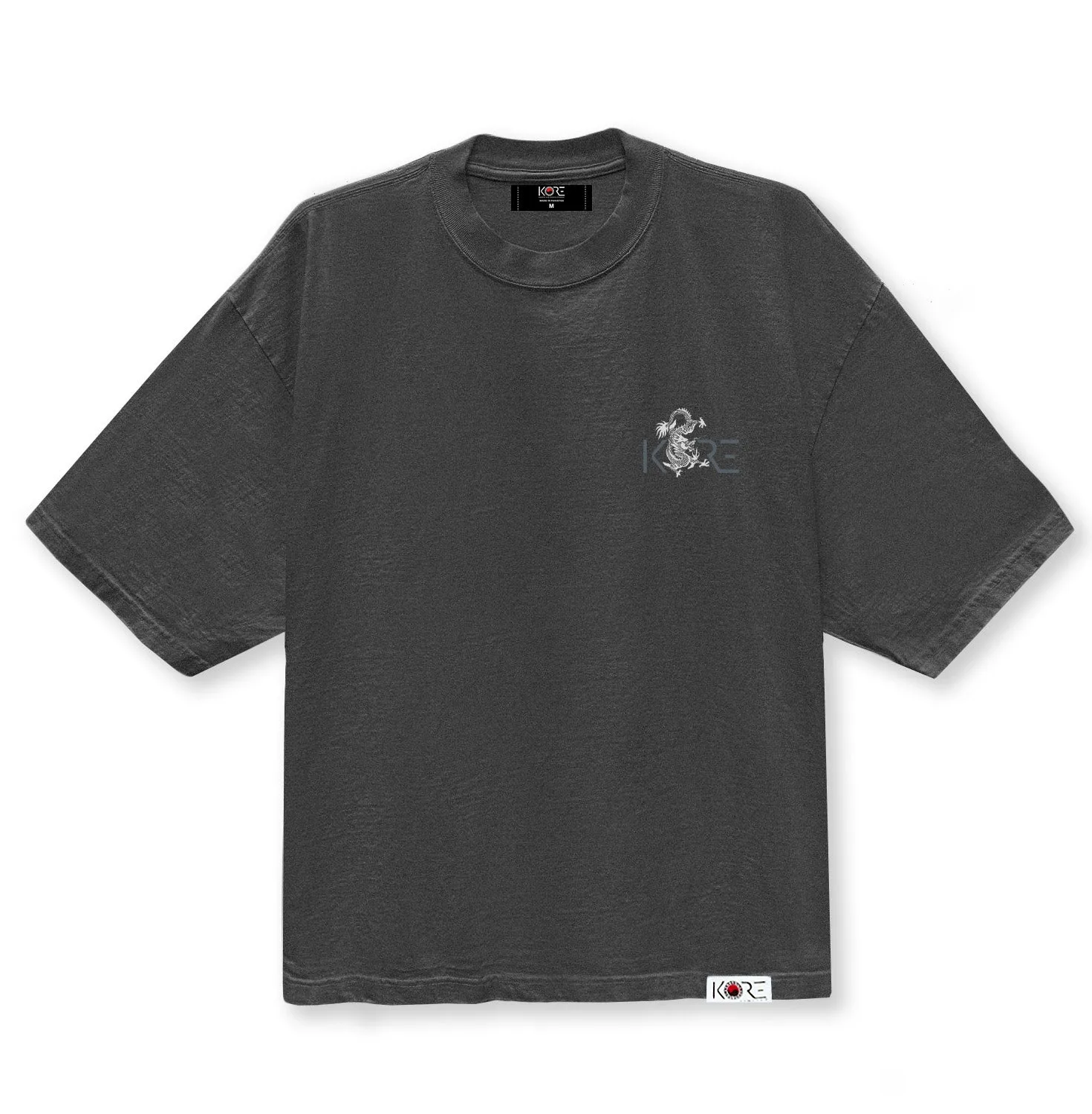 TRIGRAM K DRAGON DROP SHOULDER TEE (SHADOW)